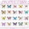 20 Pcs Spring Butterfly Diamond Painting Keychains 5d Flowers Butterflies Diamond Art Keychains Kits for Adults Single Side Floral Key Chain Hanging Ornament for Beginners DIY Crafts Gifts